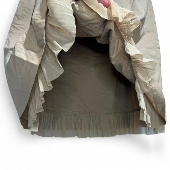 Talbots Floral Embroidered Sequin Skirt Tulle Ruffle Boho Cottagecore Fairy - Picture 7 of 10